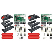 2X 5 Hole 21700 Li-Ion Battery Case Box PCB Protection Board for Zhipu Hongsong Jingmi for 18V Battery