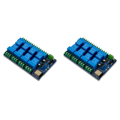 2X 8 Channel Relay Module 30A DC7-28/5V WIFI  Relay Module ESP32-WROOM Development Board