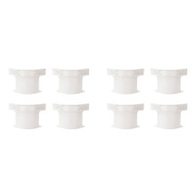 8PCS Bed Sheet Grippers Open Corner Bed Sheet Holder with Lock Strips Quilt Cover Fixed Non-Slip Clips White