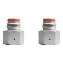 2X Adaptateur de Régulateur de Pression de CO2 de Soude, Cylindre de Soude Femelle TR21-4 Vers Réservoir de Co2 Mâle G1/2