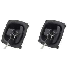 2X Cerradura de Manija en Forma de T para Pestillo de Puerta de Remolque de Camión Cerradura de Compresión Plegable con Manija en T Impermeable para