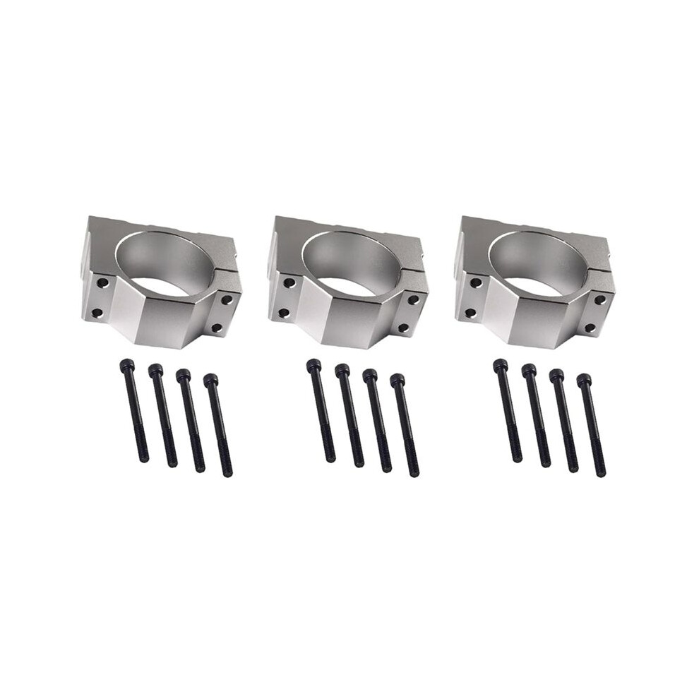 3Pcs 52Mm Spindle Clamp Motor Bracket, Aluminum Bracket Clamp With 12 Screws For Cnc Engraving Machine Motor Bracket 6031891344557