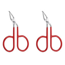 2X Cable Tie Opener Zip Tie Cable Tie Remover Tool Stainless Steel Zip Tie Cutter Tool with Silicone Handle