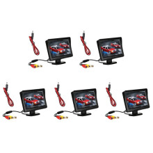 5X 9V-24V 4.3 Inch Car Rearview Monitor Kit TFT LCD Rear View Camera Reversing Parking System Monitor Without Camera