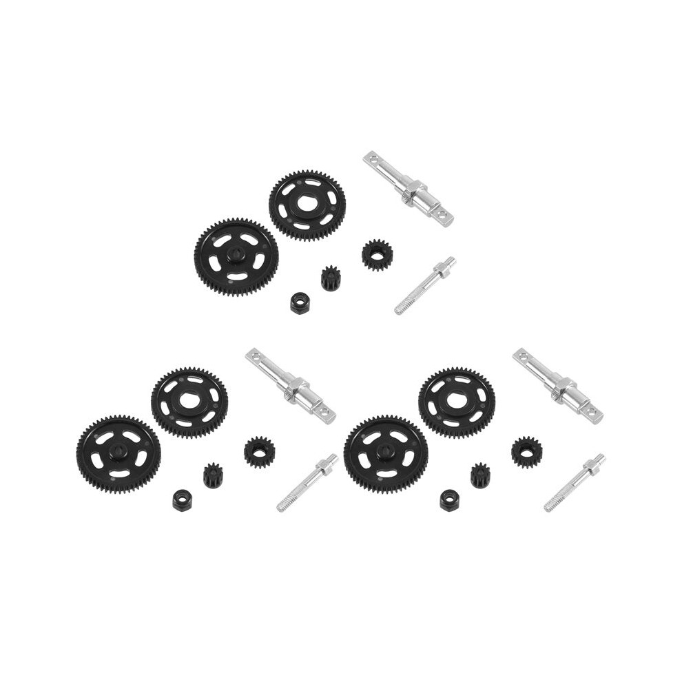 3X Transmission Steel Spur Gear Set For 1/24 Rc Crawler Axial Scx24 Axi90081 Axi00002 C10 Axi00001 Upgrade Parts 6033460478977