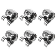 6X Drum Holder Cymbal Arm Snare Drum Metal Part Rack Tube Boom Attachment Instrument Rod Clamp Clip