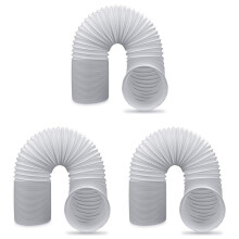 3X Air Conditioner Portable Exhaust Hose- 5 in Diameter Size - 59 in Long - Universal Flexible Counter Clockwise Tube