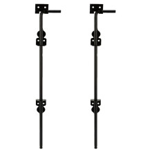 2pcs 18inch Cane Bolt Heavy Duty Gate Drop Rod, Hardware Ground Gate Stopper Gate Hardware, Cane Bolts
