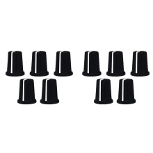 10X EQ-Draaiknop Vervanging Equalizer Potentiometer Faderknoppen Duwstangdop, Knopdop-F