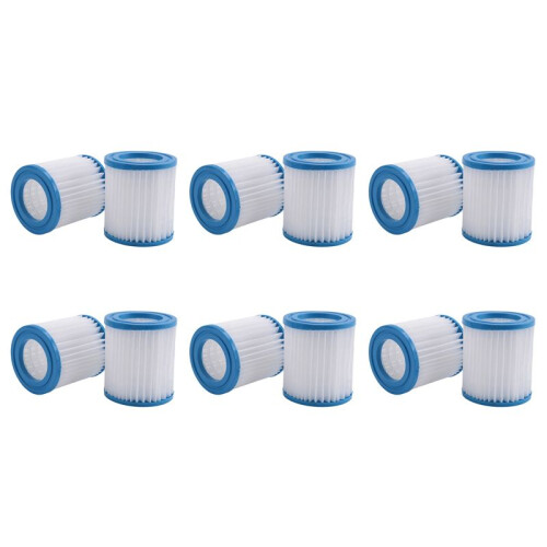 12Pcs Pool Filter Cartridges 89x79x45Mm Replacement Swimming Pool Filter for Pool Filter Pump Cleaner