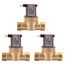 3Stück 1/2 Zoll Wechsel Strom 220 V Magnet Ventil mit Normaler Weise Geschlossenem Messing Magnet Ventil für Pumpen Zur Chemischen Steuerung der