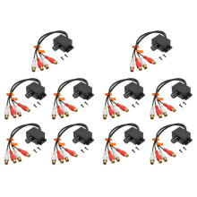 10X Universal Amplifier Bass RCA Gain Level Volume Control Knob for Car Home Black