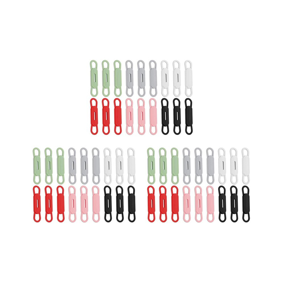 54Pcs Magnetic Pen Pencil Holder, Adjustable Silicone Magnetic Holder & Stainless Steel Patches Pen Organizer 6031055839851