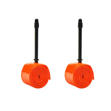 2X Tubo Interno Ultraleve da Bicicleta 700 x 18-32C Pneu TPU da Bicicleta da Estrada 700C Tubo Super Leve da Válvula Francesa Do Comprimento de 65mm