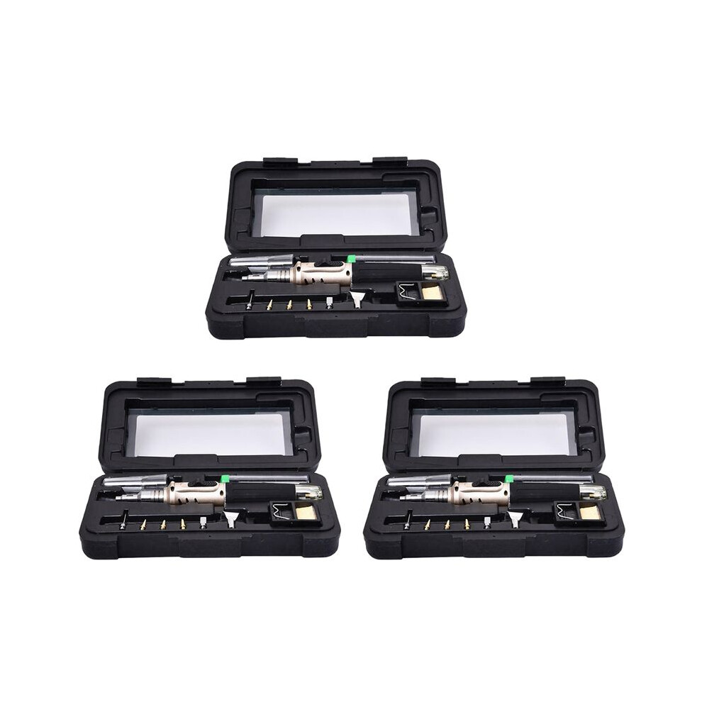30X Hs-1115K 10-In-1 Multifunction Gas Soldering Iron Case Set Lighter Spray Set Welding Equipment 4712491685265