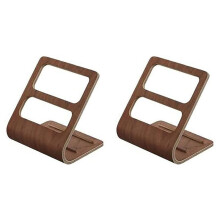 2X Remote Control Caddy Media Organizer, Coffee Table Remote Holder (Walnut Color)