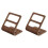 2X Remote Control Caddy Media Organizer, Coffee Table Remote Holder (Walnut Color) 1