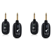 2X A8 Trådlöst Gitarrsystem Uppladdningsbart UHF-Ljud Trådlös Sändarmottagare för Gitarrbas Violintangentbord