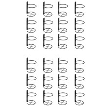 Wine Wall Holder, 24 Pack Wall Mounted Wine Rack, Metal Wine Bottle Display Holder