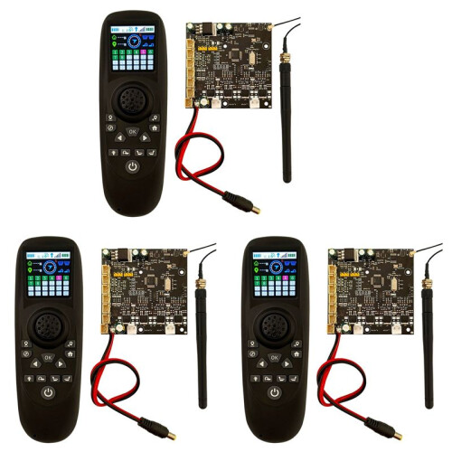 3X TXG4 1.54Inch Colored Screen Display Single-Hand Remote Controller 6-12V Receiver Board GPS Control for RC Bait Boat