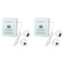 2X Aktiver Ozongenerator, Intelligente Desinfektionsmaschine für Obst und Gemüse, Desinfektionsgerät, Multifunktionaler Luftreiniger, EU-Stecker