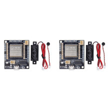 2X KI-Spracherkennungsmodul-Kit, Intelligentes Offline-Soundsteuerungs-Entwicklungsboard mit 2 MB Flash für Home