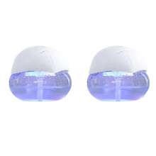 2X Purificatore D'Aria A Base D'Acqua, Deodorante per Ambienti con 7 Luci LED Che Cambiano Colore, Rivitalizzante e Deodorante per Ambienti, Spina