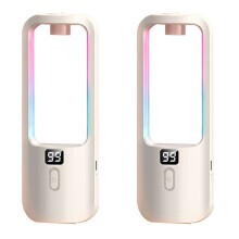 2X Diffuser Fragrance Essential Oil Aromatherapy Machine Timing Air Freshener Colorful Light Living Bedroom Toilet