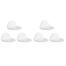 Schwimmende Wandregale Aus Acryl, Set 6 für Überwachungskameras, Babyphones, Lautsprecher, Universelles Kleines Wandregal, Weiß