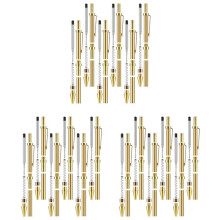 18 Piece Retractable Pen Kit for Wood Turning 8mm Click Pen Kit with Refills Lathe Turning Supplies for Pen Making Wood