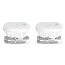 2X Tuya WiFi Water Valve Water Licznik Przepływu Wody Wyświetlacz Temperatury Wody Kontroler Inteligentna Aplikacja Sterowanie WTYCZKA US