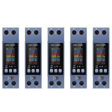 5X TUYA WIFI Meter Din Rail Mount Digital Voltmeter Ammeter Wattmeter AC 100-290V KWh Power Meter Remote Control