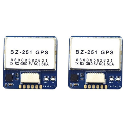 2X BZGNSS BZ-251 GPS Dual Protocol för FPV Flight Control Fixed-Wing Utom Kontroll Retur Räddningsdrönare Delar