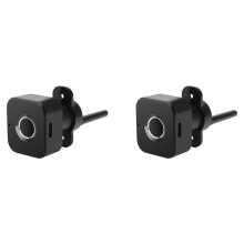 2X Fingerprint Cabinet Lock-Keyless Black Biometric Lock for Anti-Theft Security,Suitable for Doors,Drawers
