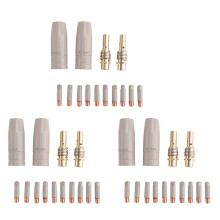 42Pc 15AK Coating Protection Nozzle Non-Stick Welding Slag Airless Gas Protection Machine Protective Sleeve 0.8mm