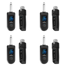 4X Nieuwe Draadloze Microfoon UHF Draadloze XLR-Zender en -Ontvanger voor Dynamische Microfoons, Audiomixers, PA-Systemen