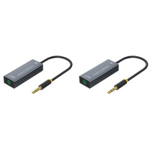 2pcs 3.5mm Audio Isolator Speaker Isolator for Stereo Audio System Noise Reducer Filter Ground Loop Noise Isolator