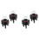 4pcs Snap in Primer Bulb Pump, Carburetor Primer Bulb Replacement Primer Bulbs Trimmer Blower 1
