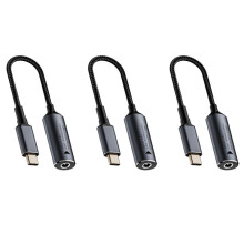 3X Ładowarka do Laptopa 140 w, 5 V, 9 V, 20 V, , 5,5 X 2,5 mm, Żeńska, do USB C Typu C, PD, Konwerter, Szybki Kabel Ładujący