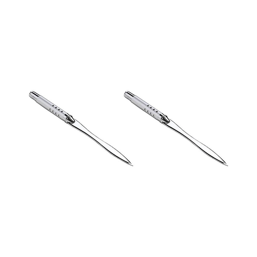 Typecat 2X Metal Letter Opener Envelope Slitter Paper Knife Office Knife Metal Plated Envelope Opener Ergonomic Grip Handle