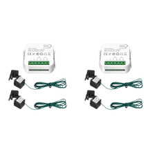2X Tuya WiFi Meter Digitale Energiemeter 80A Stroomtransformator Zonne-PV Stroomproductie Verbruiksmonitor 2CT