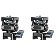 2X Universal Nato Clamp Quick Release Camera Field Monitor Mount Holder 360 Rotation 180 Tilt for