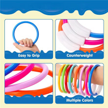 32PCS Dive Rings Pool Toys, Colorful Pool Rings for Kids, Underwater Training, Swimming Pool Dive Ring Toy for Kids