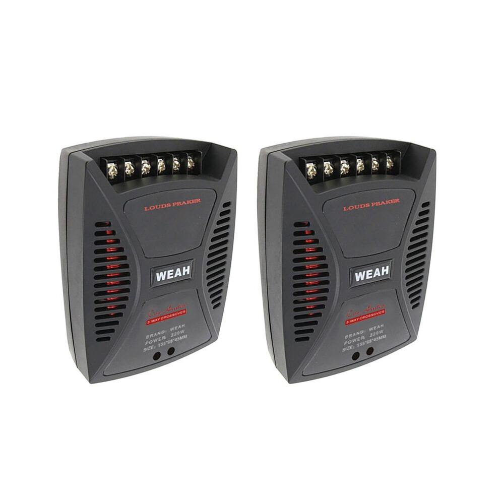 2X Weah 3 Way Car Speaker Audio Crossover Treble+Alto+Bass Independent Crossover Hifi Filter Frequency Divider Weah-5301 4712893099677