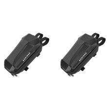 2X Electric Scooter Front Bag Waterproof EVA Hard Shell Bags Reflective Handlebar Hanging Bag Storage Bag 2L