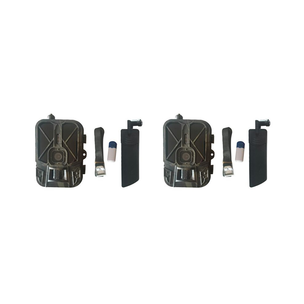 2X 4G 4K 36Mp Wildlife Camera With App Control And Night Visionin Ir Led Night Vision 120 Detection Ip65 Waterproof Cam 6032687704401