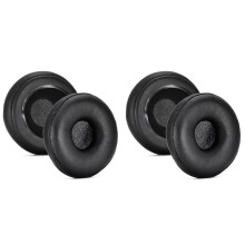 4X Durable Ear Pads for Cassette Wireless Headphone Leather Earmuffs Easily Replaced Ear Pads Headphone Black