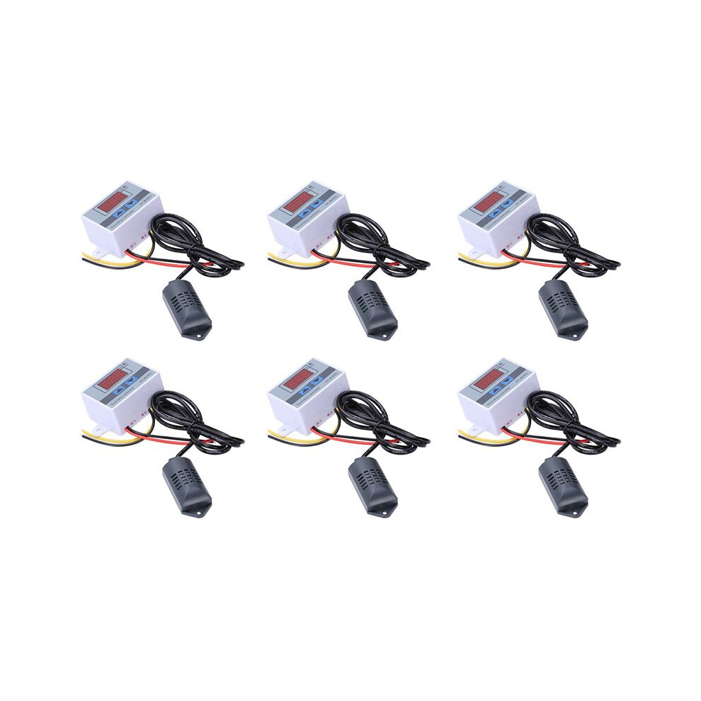 6X Xh-W3005 Ac 110-220V 10A Digital Humidity Controller 0-99%Rh Humidity Regulator With Humidity Sensor 6033488574293