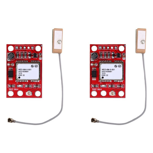 2X GY-NEO6MV2 Flight Control GPS Module APM2.5 Flight Control NEO-6M 7M, Compatible with Various Flight Control Modules