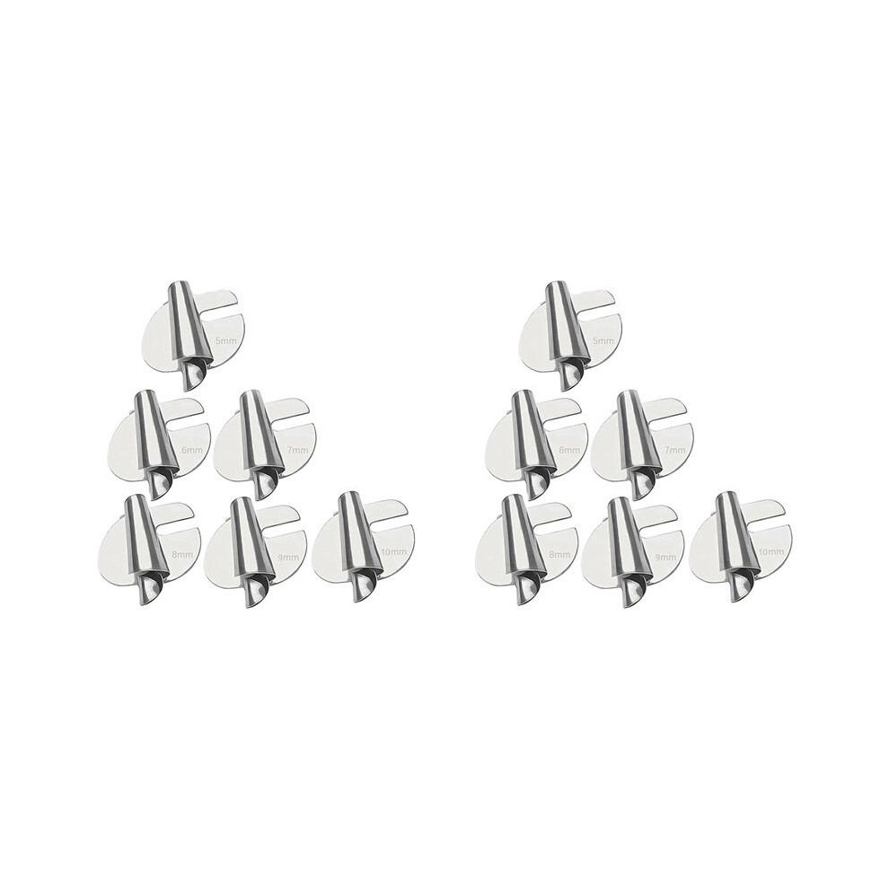 12Pcs Sewing Rolled Hemmer Foot, 5Mm-10Mm 6 Sizes Wide Rolled Pressure Foot Sewing Machine Presser Foot Hemmer Foot 4711639799758